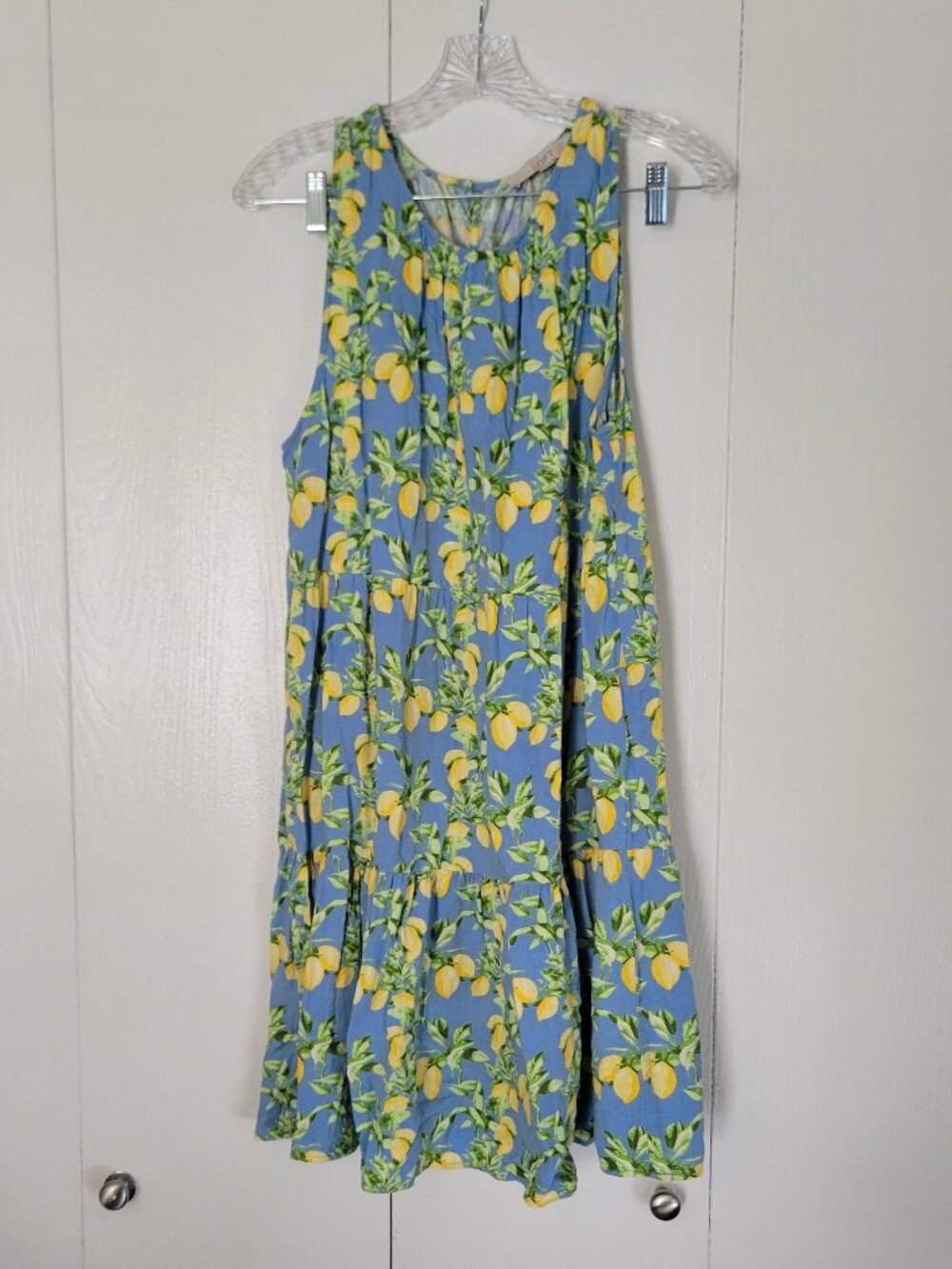 Tiered lemon dress